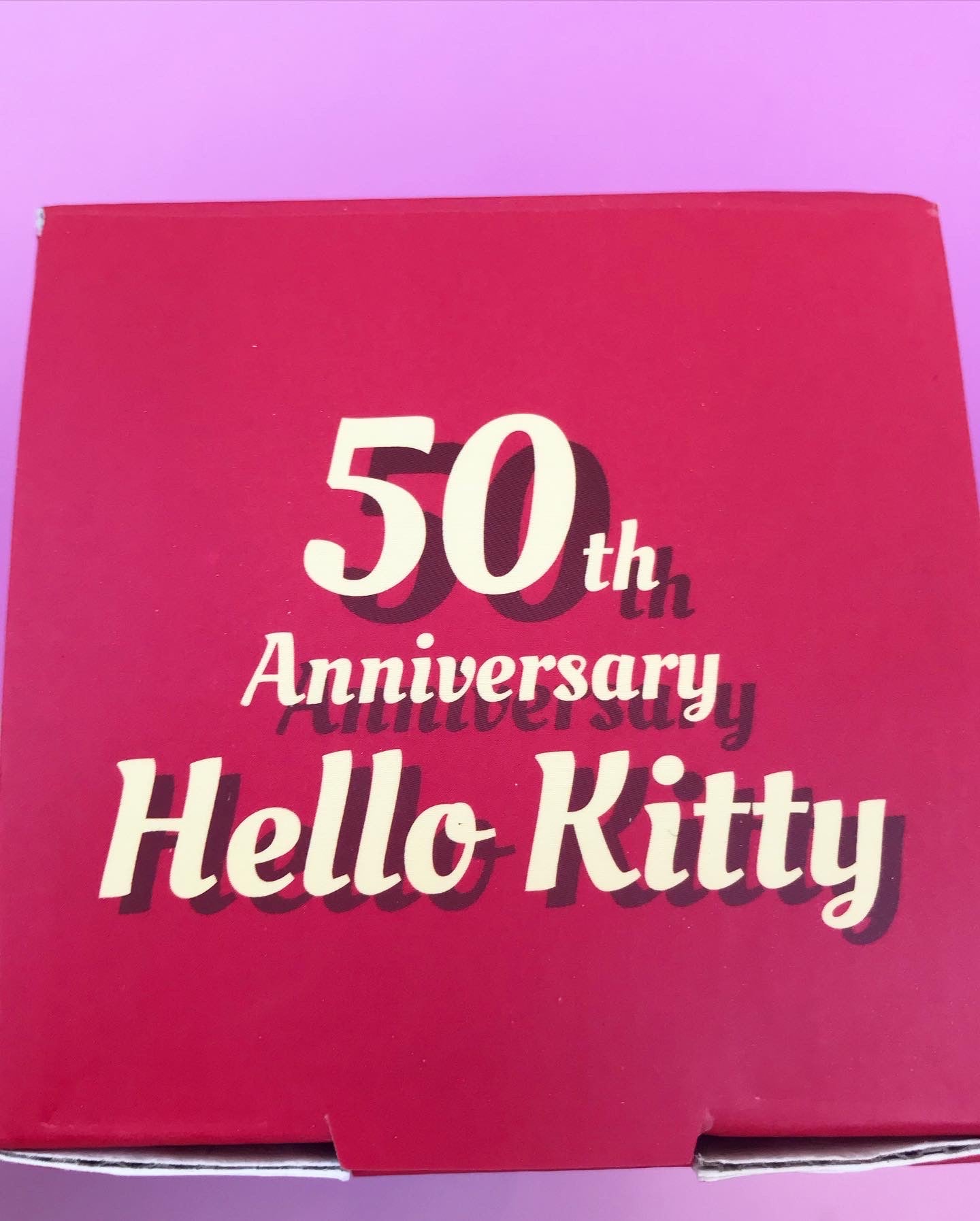 SANRIO JAPAN ORIGINAL HELLO KITTY 50TH ANNIVERSARY EDITION THERMOS BOTTLE