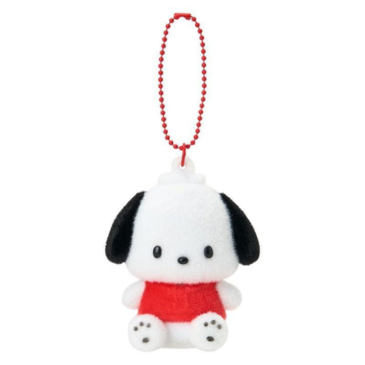 SANRIO ORIGINAL POCHACCO FLOCKED FIGURE MASCOT HOLDER