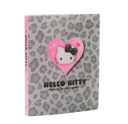 SANRIO ORIGINAL HELLO KITTY B5 26 HOLE BINDER MONOTONE ANIMAL