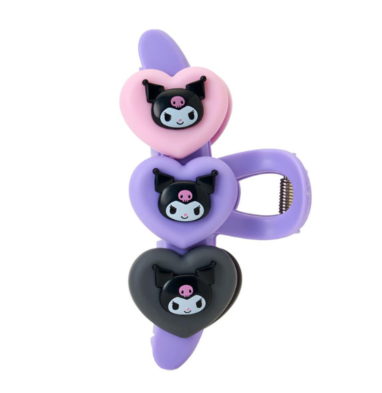 SANRIO ORIGINAL KUROMI HAIR CLAW CLIP HEART