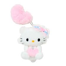 SANRIO ORIGINAL CHARMMY KITTY  FLUFFU HEART MASCOT HOLDER / CHARM