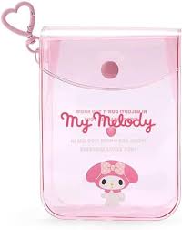 SANRIO JAPAN ORIGINAL MY MELODY VINYL MINI POUCH WITH CLIP