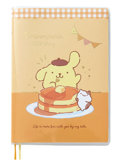 SANRIO JAPAN ORIGINAL POMPOMPURIN DIARY BOOK B6 2025 CALENDAR