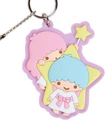 SANRIO JAPAN ORIGINAL LITTLE TIWN STARS MINI CASE WITH KEYCHAIN