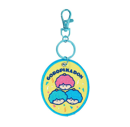 SANRIO GOROPIKADON EMBROIDERED PATCH KEYCHAIN