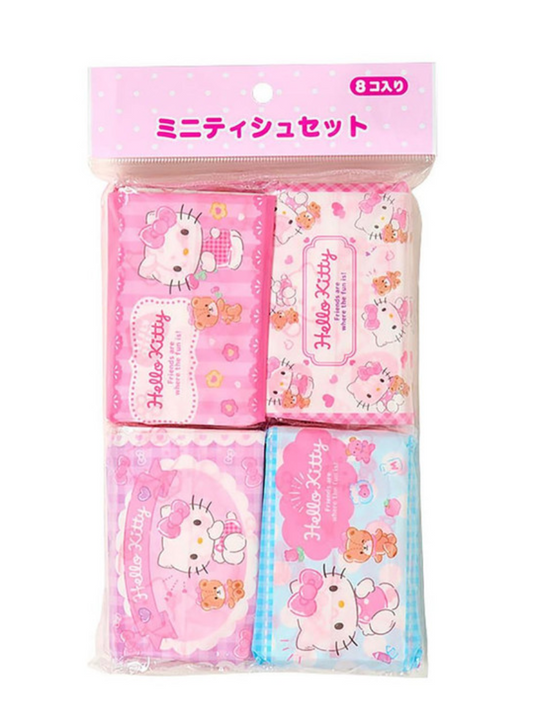 SANRIO ORIGINAL HELLO KITTY MINI TISSUE SET OF 8