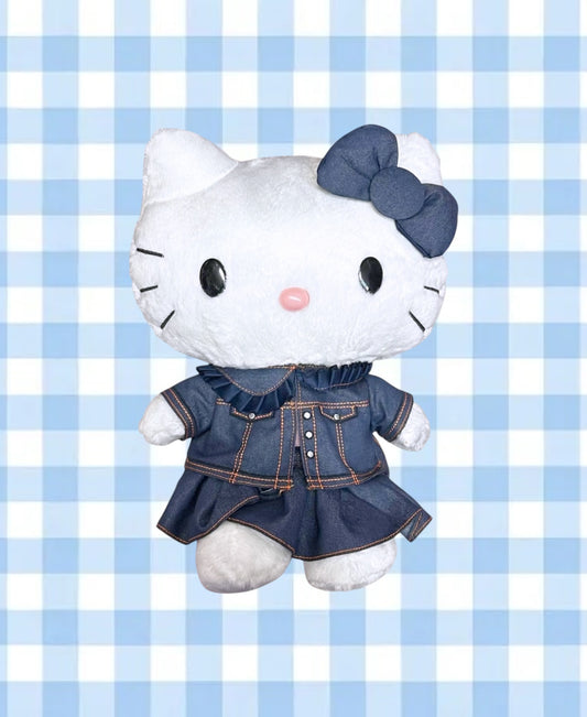SANRIO HELLO KITTY 10 IN PLUSH DENIM FASHION