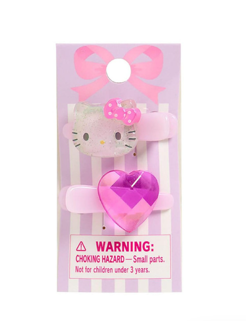 SANRIO ORIGINAL HELLO KITTY KIDS MINI HAIR CLIP SET