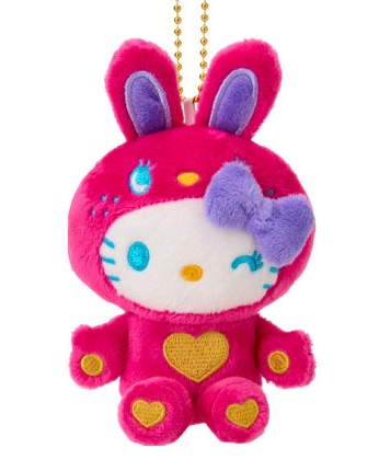 SANRIO ORIGINAL HELLO KITTY MASCOT CHARM / PLUSH BUNNY COLLECTION RED 2025