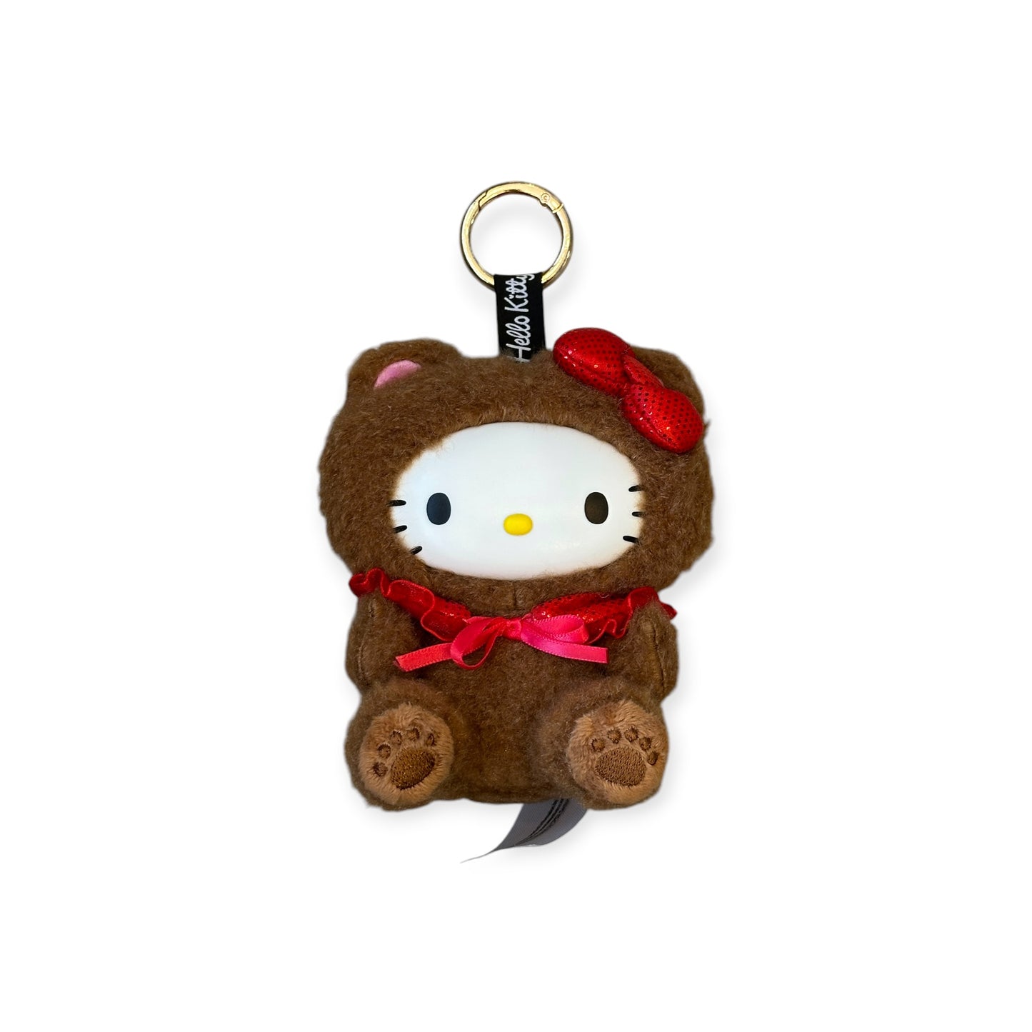 SANRIO HELLO KITTY MASCOT WITH CARABINER BROWN BEAR PLUSHIE POPS