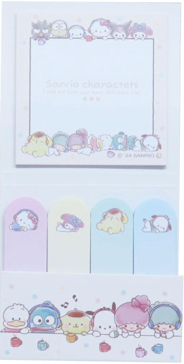 SANRIO ORIGINAL CHARACTERS INDEX STICKY NOTES BEAUTY