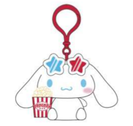SANRIO CINNAMOROLL MASCOT CLIP ON MOVIE THEATER