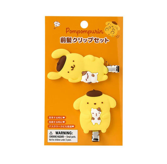 SANRIO POMPOMPURIN BANGS CLIP SET