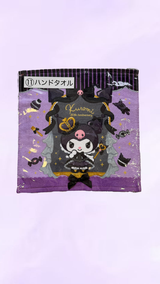 SANRIO ORIGINAL 2025 KUROMI KUJI #11 TOWEL HANDKERCHIEF