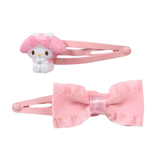 SANRIO ORIGINAL MY MELODY KIDS HAIRPIN SET RIBBON