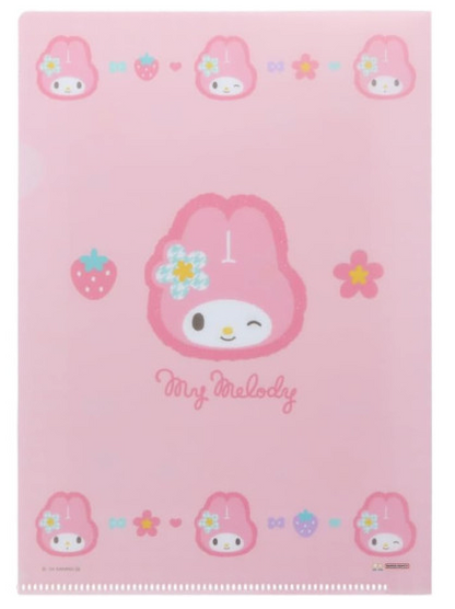 SANRIO ORIGINAL MY MELODY A5 FILE WITH STICKER SET