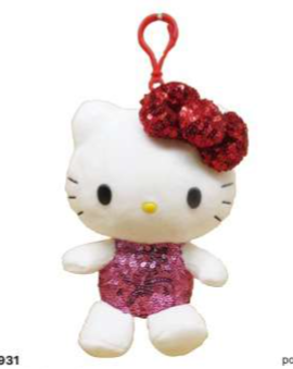 SANRIO HELLO KITTY MASCOT CLIP ON SPANGLE
