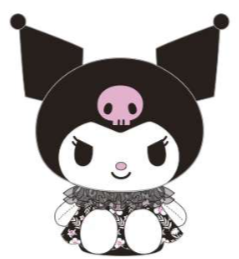SANRIO KUROMI 10 IN PLUSH SUMMER DRESS