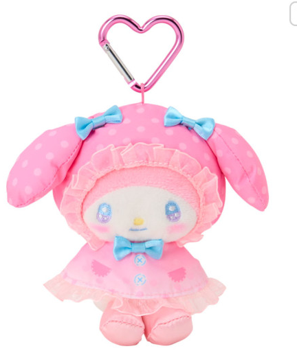 Sanrio Original My Melody Sweet Rain Collection Raincoat Mascot Holder
