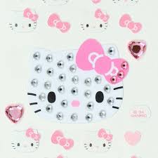 SANRIO ORIGINAL HELLO KITTY EMBELLISHED STICKERS I LOVE HELLO KITTY PINK