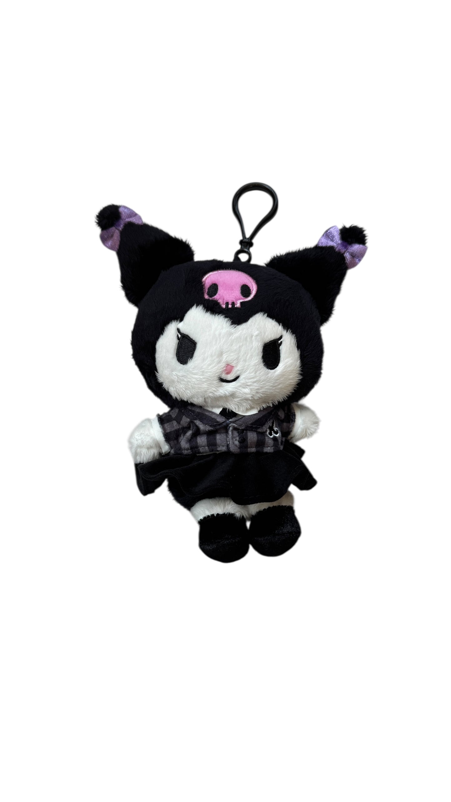 SANRIO KUROMI SCHOOL UNIFORM MASCOT CLIP / PLUSH