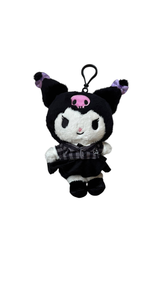 SANRIO KUROMI SCHOOL UNIFORM MASCOT CLIP / PLUSH