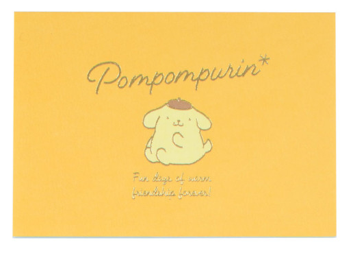 SANRIO ORIGINAL POMPOMPURIN MESSAGE MINI PAD