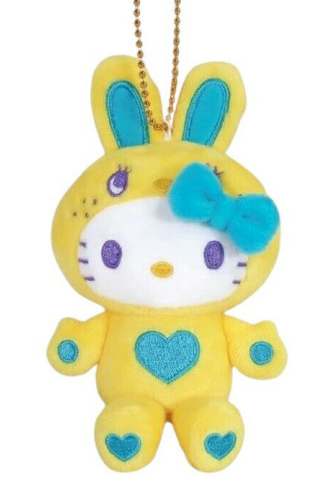 SANRIO ORIGINAL HELLO KITTY MASCOT CHARM / PLUSH BUNNY COLLECTION YELLOW 2025