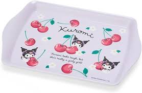 SANRIO JAPAN ORIGINAL KUROMI MINI TRAY COLORFUL FRUIT DESIGN