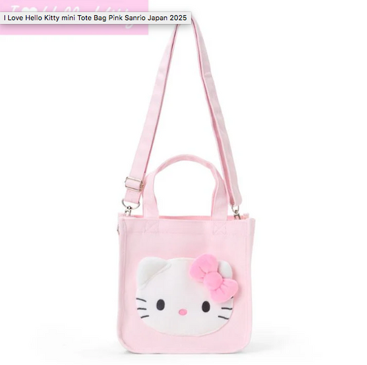 SANRIO ORIGINAL HELLO KITTY (I LOVE HELLO KITTY) 2 WAY MINI TOTE BAG PINK