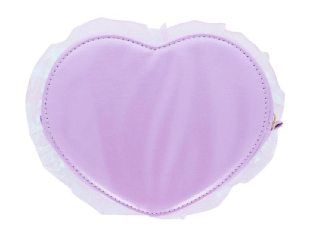 SANRIO ORIGINAL USAHANA Y2K BALLET CORE HEART-SHAPED CLEAR POUCH