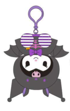 SANRIO KUROMI MASCOT CLIP ON BAT HALLOWEEN