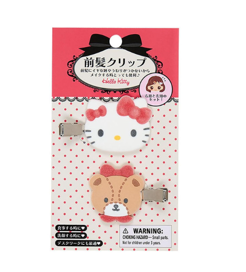 SANRIO ORIGINAL HELLO KITTY X TINY CHUM BANGS CLIP SET
