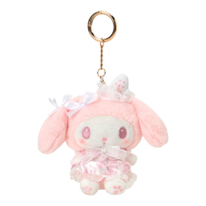 SANRIO MY MELODY WHITE STRAWBERRY TEA TIME MASCOT HOLDER