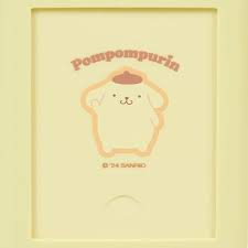 SANRIO JAPAN ORIGINAL POMPOMPURIN LANYARD WITH KEYCHAIN PHOTO FRAME