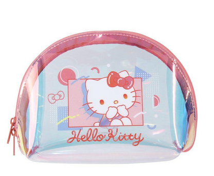 SANRIO ORIGINAL HELLO KITTY AURORA CLEAR COSMETIC POUCH