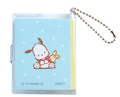 SANRIO ORIGINAL POCHACCO MINI BOOK KEYCHAIN RETRO