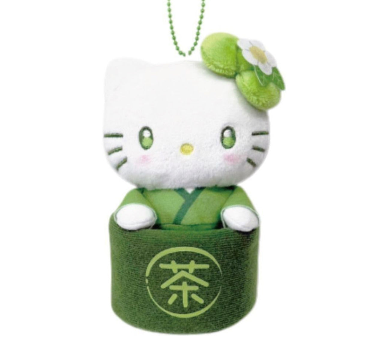 SANRIO HATAKEYAMA SHOJI MASCOT POUCH MATCHA BOWL HELLO KITTY