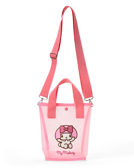 SANRIO ORIGINAL MY MELODY MESH MATERIAL 2 WAY TOTE BAG