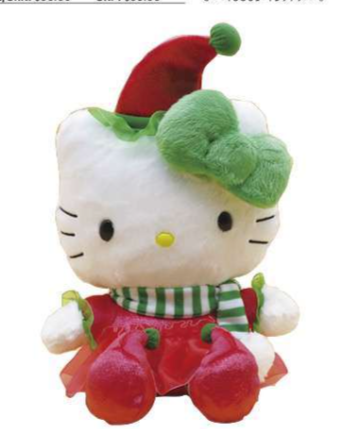 SANRIO HELLO KITTY 10 IN RED ELF PLUSH