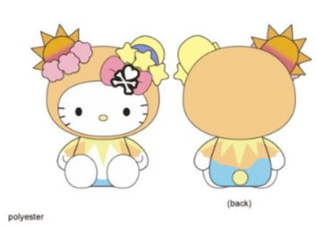 SANRIO ORIGINAL HELLO KITTY SUN & MOON BEAN DOLL PLUSH CELESTIAL TOKIDOKI