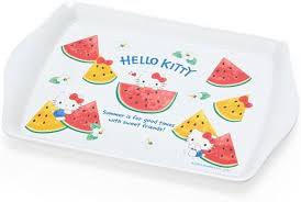 SANRIO JAPAN ORIGINAL HELLO KITTY MINI TRAY COLORFUL FRUIT DESIGN