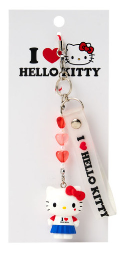 SANRIO ORIGINAL HELLO KITTY I LOVE SANRIO CHARACTERS MASCOT STRAP