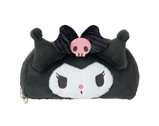 SANRIO ORIGINAL KUROMI FLUFFY PLUSH PEN CASE MONTONE ANIMAL