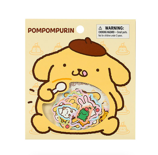 SANRIO ORIGINAL POMPOMPURIN 30TH ANNIVERSARY STICKER SET (PUDDING FOR FULLNESS AND HAPPINESS)