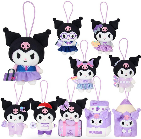 SANRIO ORIGINAL KUROMI PLUSH MASCOT BLIND BOX SCHOOL COLLECTION