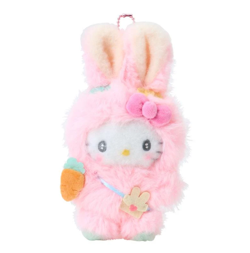 SANRIO ORIGINAL HELLO KITTY MASCOT HOLDER PUFFY EAR RABBIT CLUB