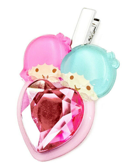 SANRIO ORIGINAL LITTLE TWIN STARS HAIR CLIP BAG DECORATION (MAGICAL JEWELRY HEART)