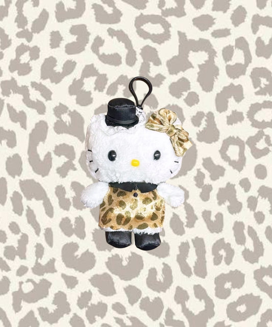 SANRIO HELLO KITTY MASCOT CLIP-ON LEOPARD FASHION
