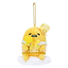 SANRIO JAPAN ORIGINAL GUDETAMA MAKE YOU LOVE ME EVEN MORE MASCOT CHARM / PLUSH